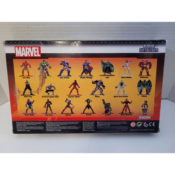 Jada Marvel Diecast Metal Nano Mini Figures - 20-Pack - NEW SEALED - Picture 2 of 9